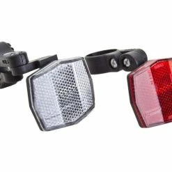 Cheapest 🎁 Mon Ster Front & Rear Reflectors With Mounting Brackets For Scooters & Bikes 🎁